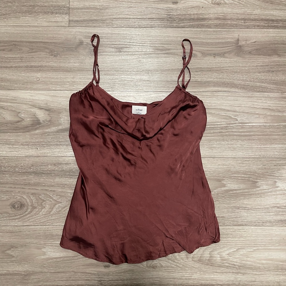 Wilfred Deep Red Satin Camisole